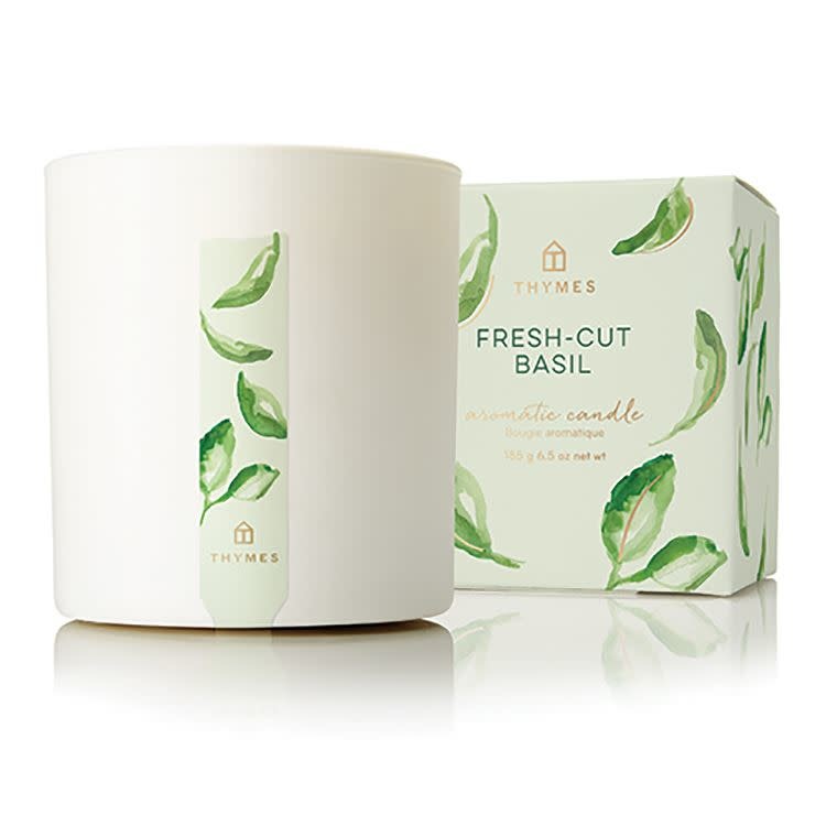 THYMES FRESH-CUT BASIL POURED CANDLE