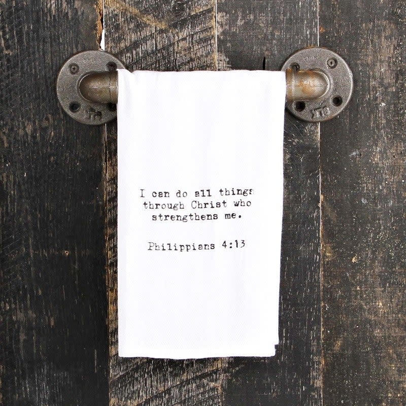 SECOND NATURE BY HAND PHILLIPIANS 4:13 TOWEL