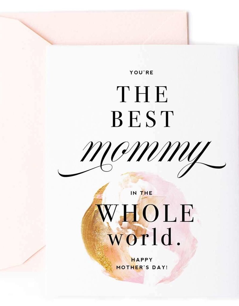 KITTY MEOW BEST MOMMY IN THE WHOLE WORLD CARD