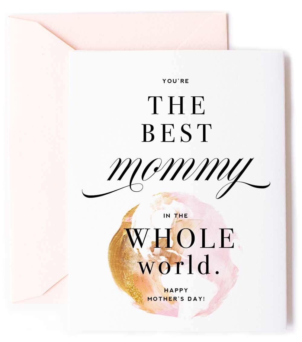 KITTY MEOW BEST MOMMY IN THE WHOLE WORLD CARD KITTY MEOW BEST MOMMY IN THE WHOLE WORLD CARD