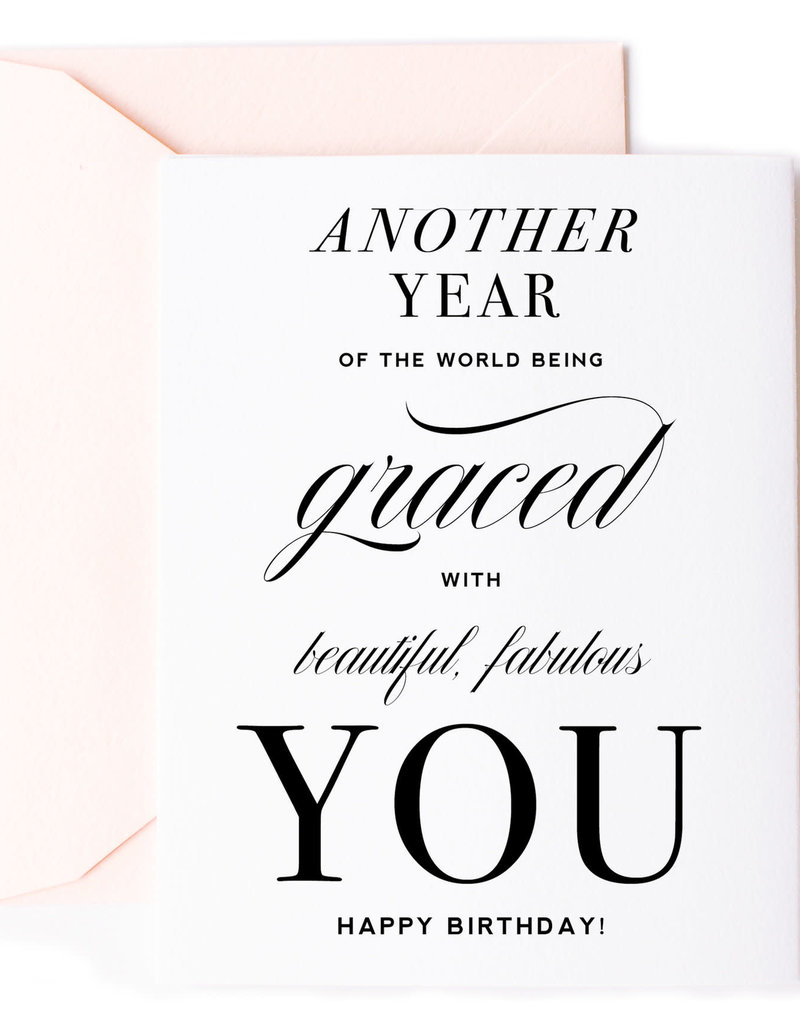 KITTY MEOW GRACED WITH YOU B-DAY CARD