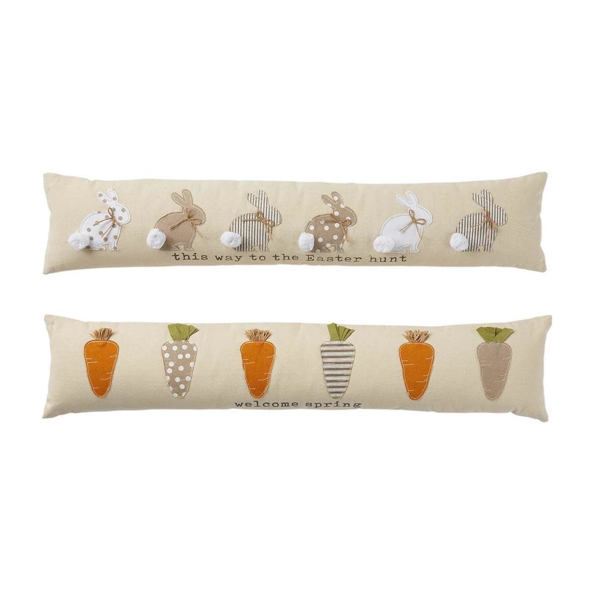 MUD PIE EASTER APPLIQUE SKINNY PILLOWS MUD PIE EASTER APPLIQUE SKINNY PILLOWS
