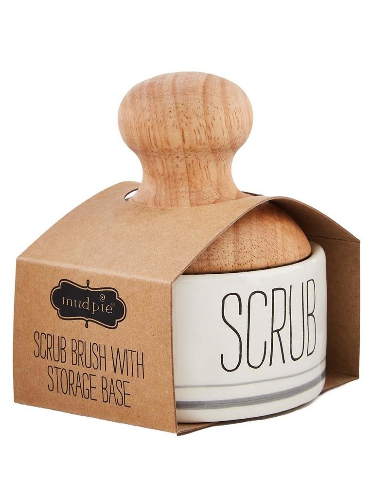 MUD PIE SCRUB BRUSH & DISH SET
