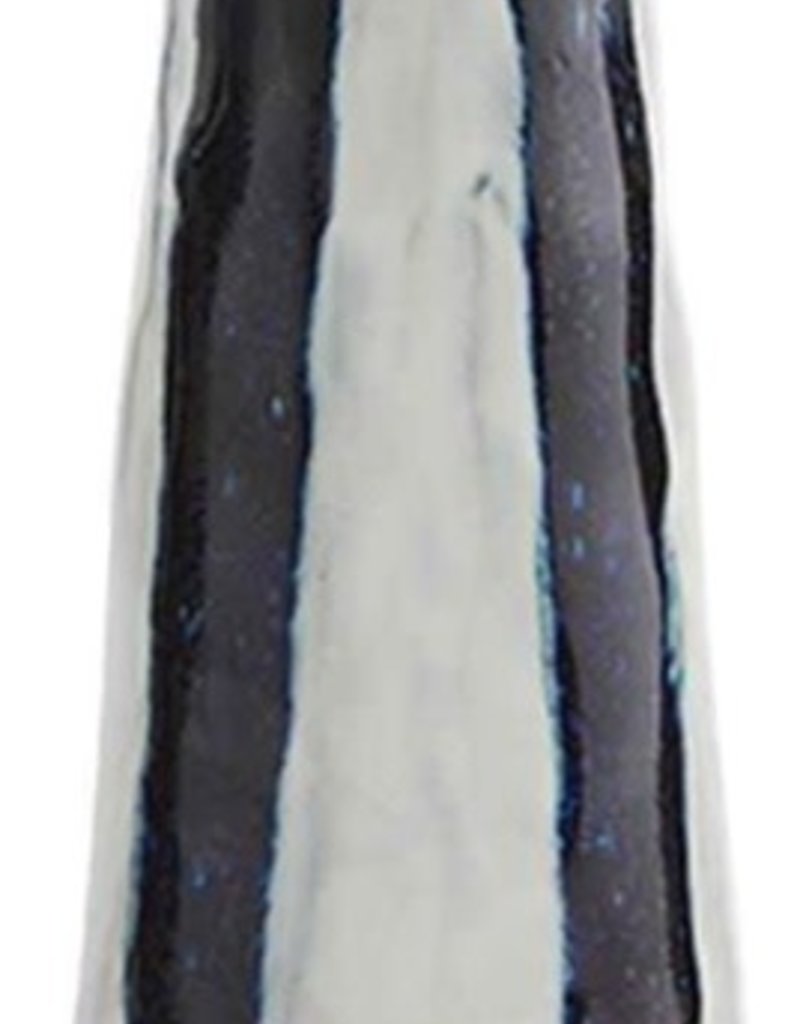 MUD PIE BLACK PATTERN VASES
