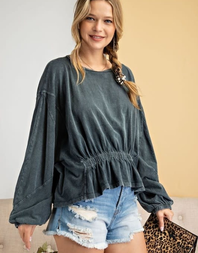 DUNCAN BOHO TOP IN SMOKE