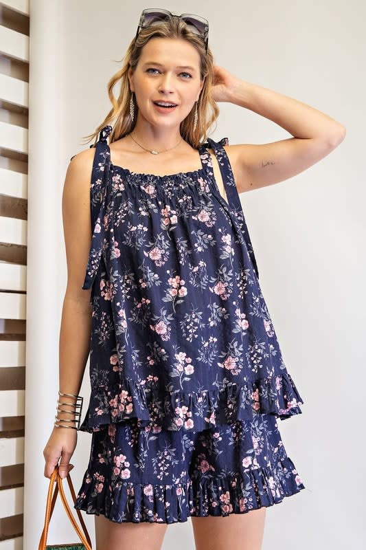 RUFFLE BOTTOM CAMI TOP RUFFLE BOTTOM CAMI TOP