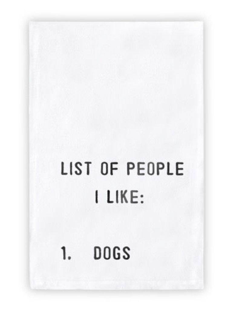 PEOPLE I LIKE DOG TOWEL