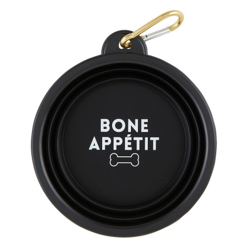 COLLAPSIBLE DOG BOWL-BONE APPETIT