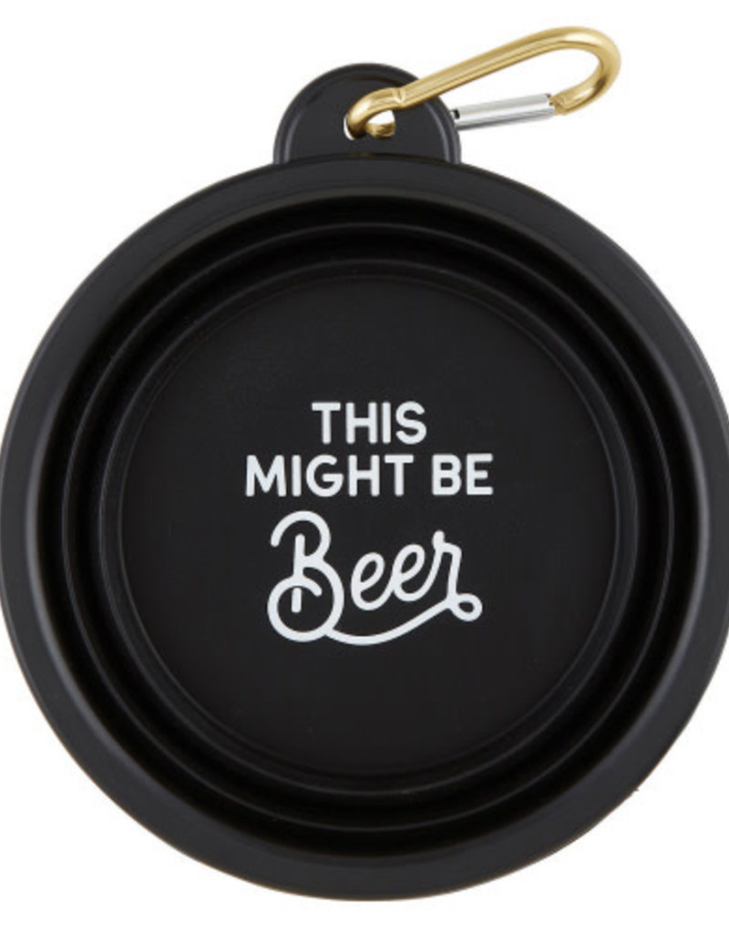 COLLAPSIBLE BOWL-MIGHT BE BEER