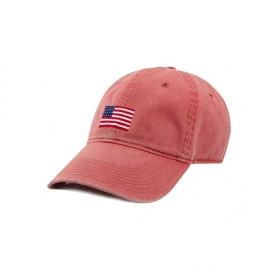 SMATHERS & BRANSON AMERICAN FLAG HAT-RED SMATHERS & BRANSON AMERICAN FLAG HAT-RED