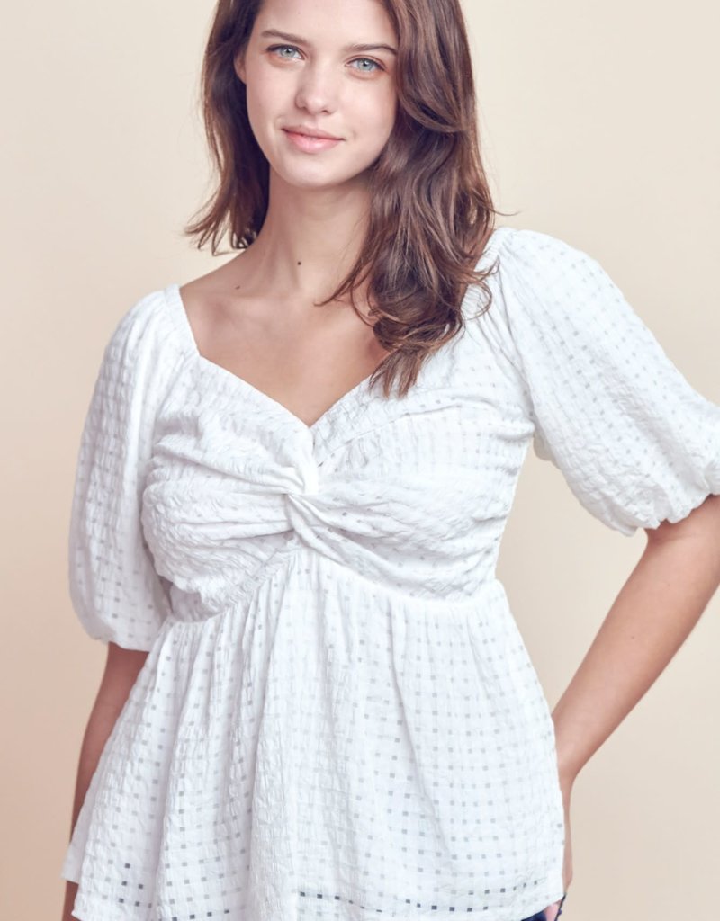 EN MERCI AMELIA PUFF SLEEVE BLOUSE