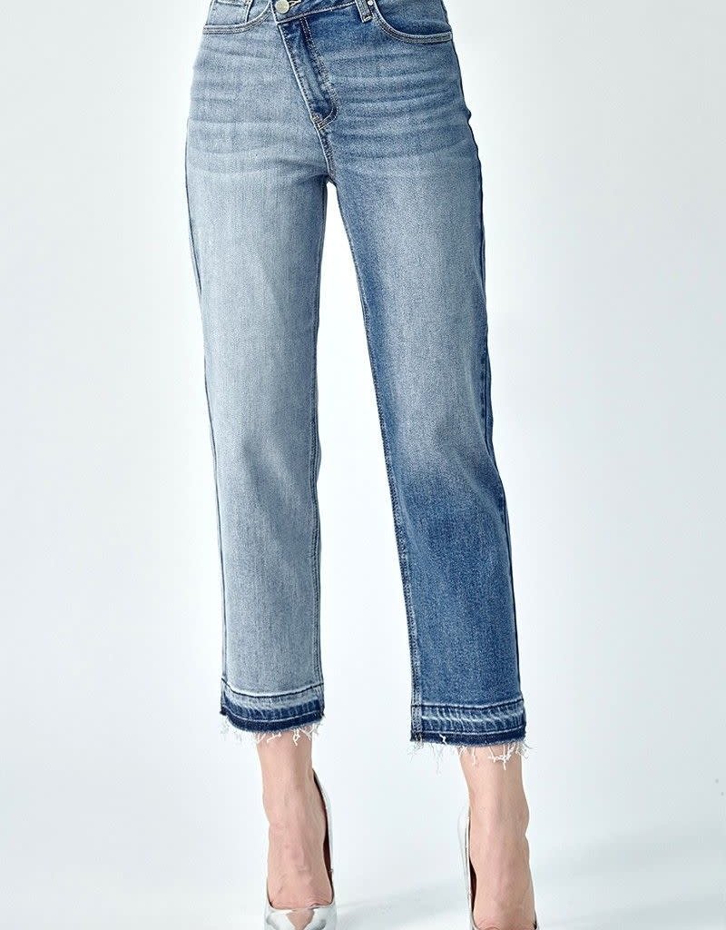 RISEN JEANS JEMMI HIGH RISE CROSSOVER JEAN