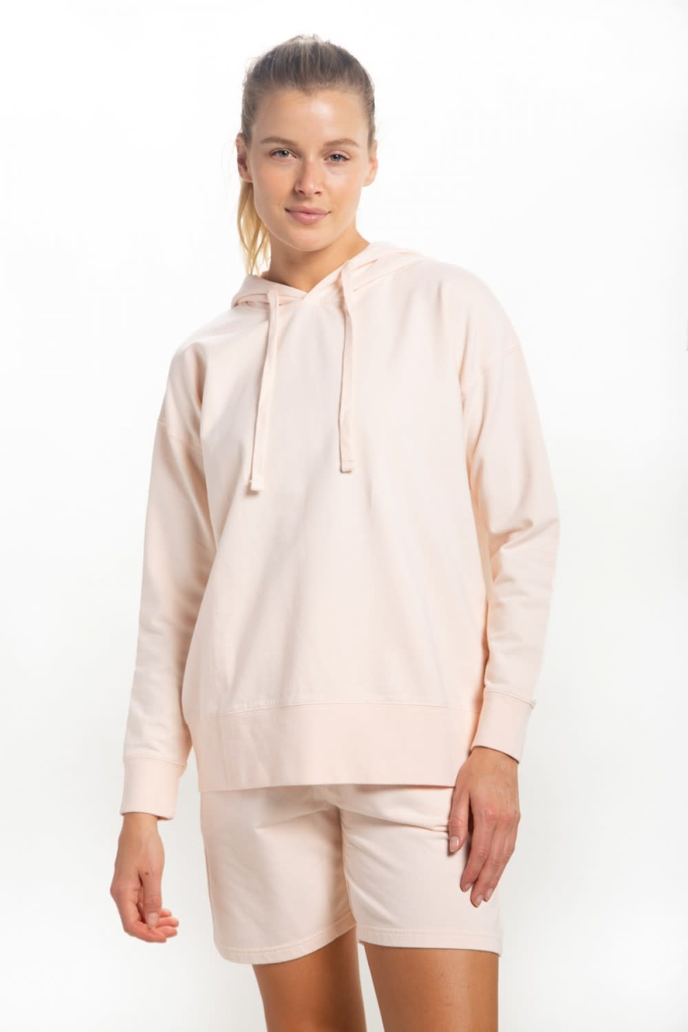 MONO B AMELIA COTTON LYCRA HOODIE MONO B AMELIA COTTON LYCRA HOODIE