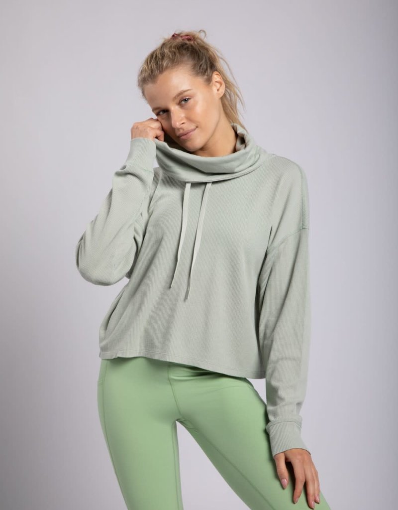 MONO B NORCROSS COWL NECK PULLOVER