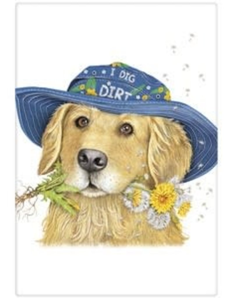 RETRIEVER GARDEN HAT TOWEL