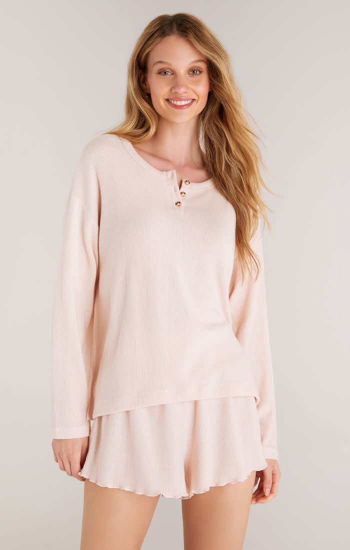 Z SUPPLY DREAM TIME RIB LS TOP Z SUPPLY DREAM TIME RIB LS TOP