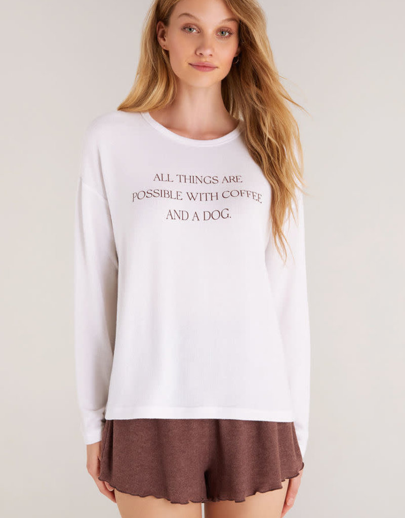 Z SUPPLY EDEN COFFEE LS TOP