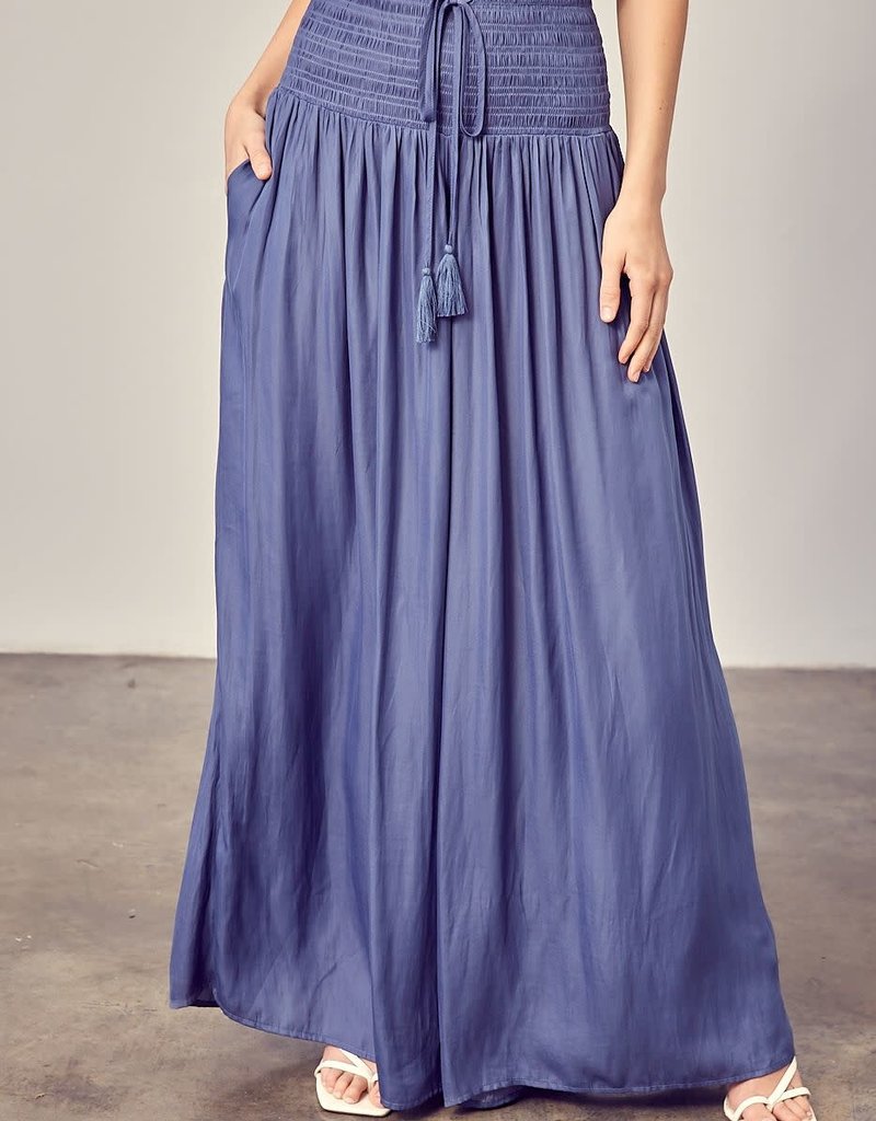 RITA SMOCKED WIDE LEG PANT