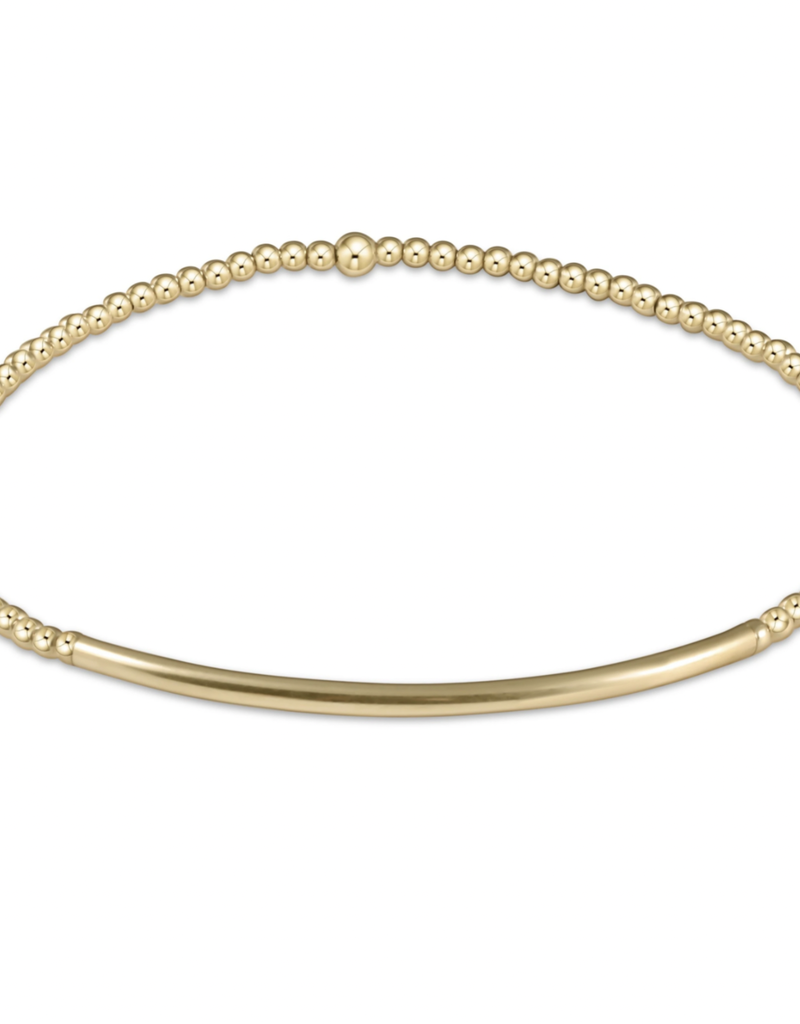 ENEWTON CLASSIC GOLD 3MM BEAD BRACELET-BLISS BAR SMOOTH