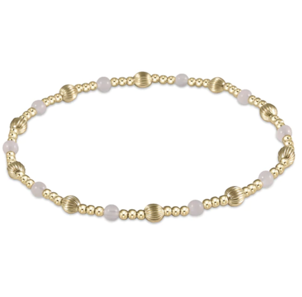 ENEWTON DIGNITY SINCERITY PATTERN 4MM BEAD BRACELET- ROSE QUARTZ ENEWTON DIGNITY SINCERITY PATTERN 4MM BEAD BRACELET- ROSE QUARTZ