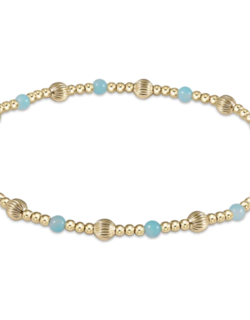 ENEWTON DIGNITY SINCERITY PATTERN 4MM BEAD BRACELET- AMAZONITE