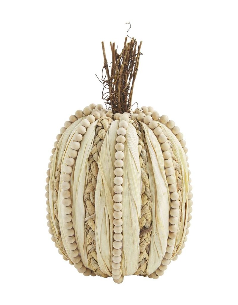 MUD PIE BEADED HUSK PUMPKINS