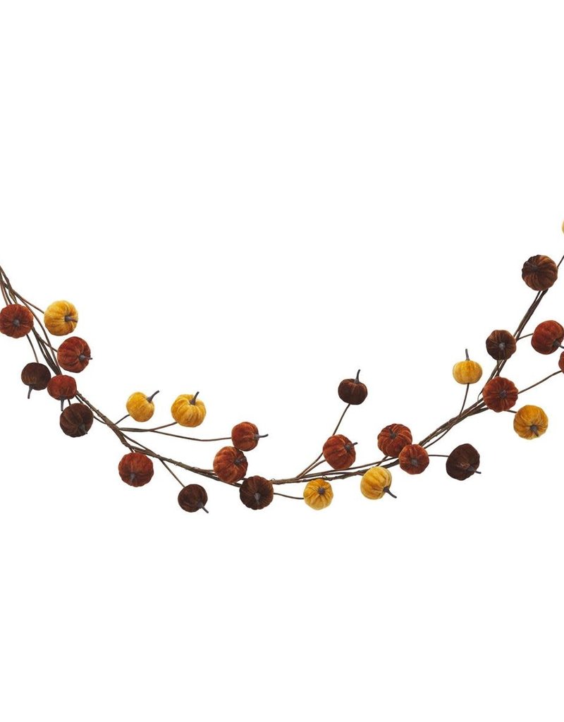 MUD PIE HARVEST VELVET PUMPKIN GARLAND