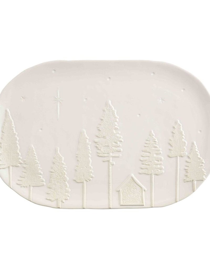 MUD PIE WHITE CHRISTMAS PLATTER