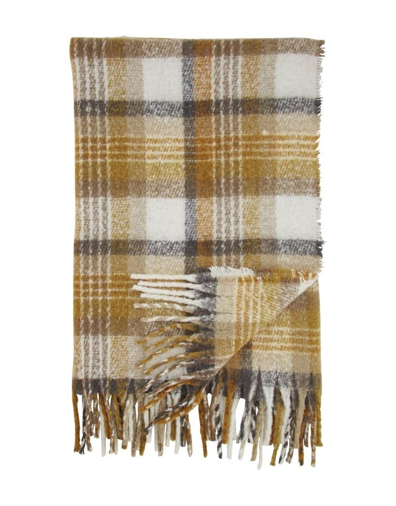 MUD PIE MUSTARD THROW BLANKETS