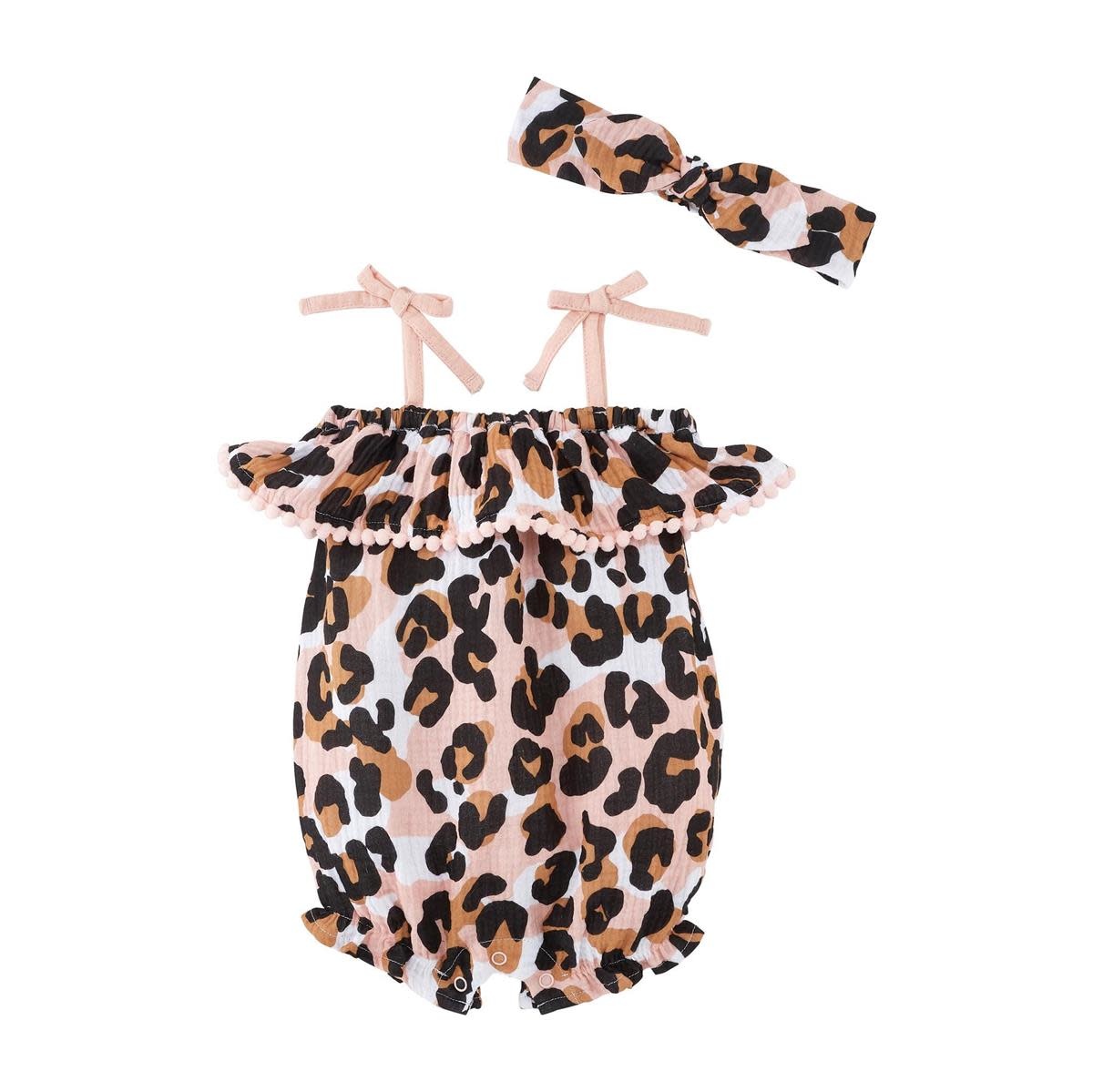 MUD PIE LEOPARD BUBBLE & HEADBAND 3-6 MTHS MUD PIE LEOPARD BUBBLE & HEADBAND 3-6 MTHS