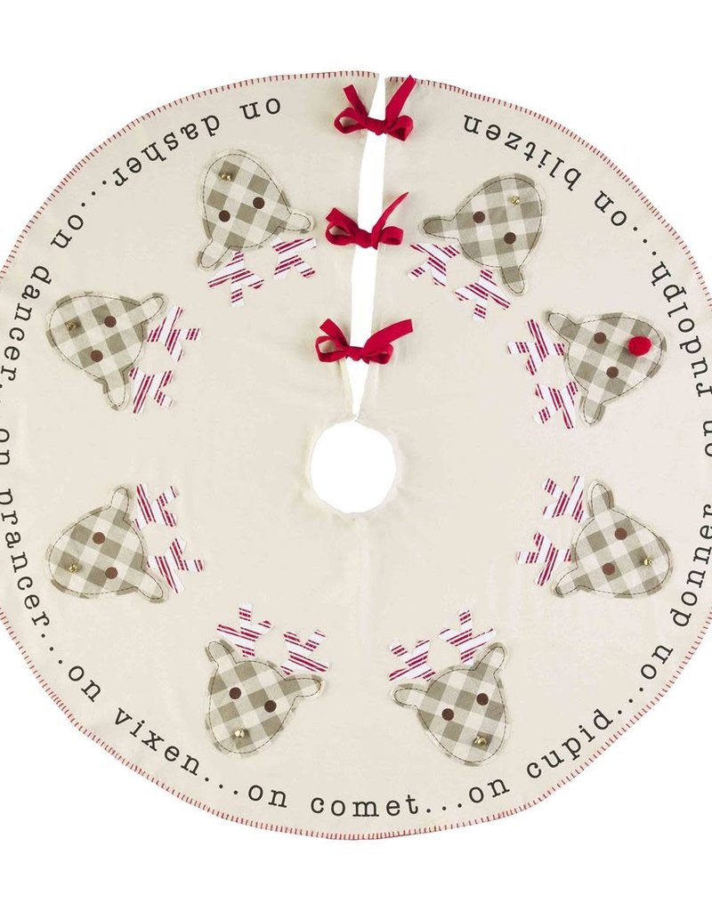 MUD PIE REINDEER TREE SKIRT