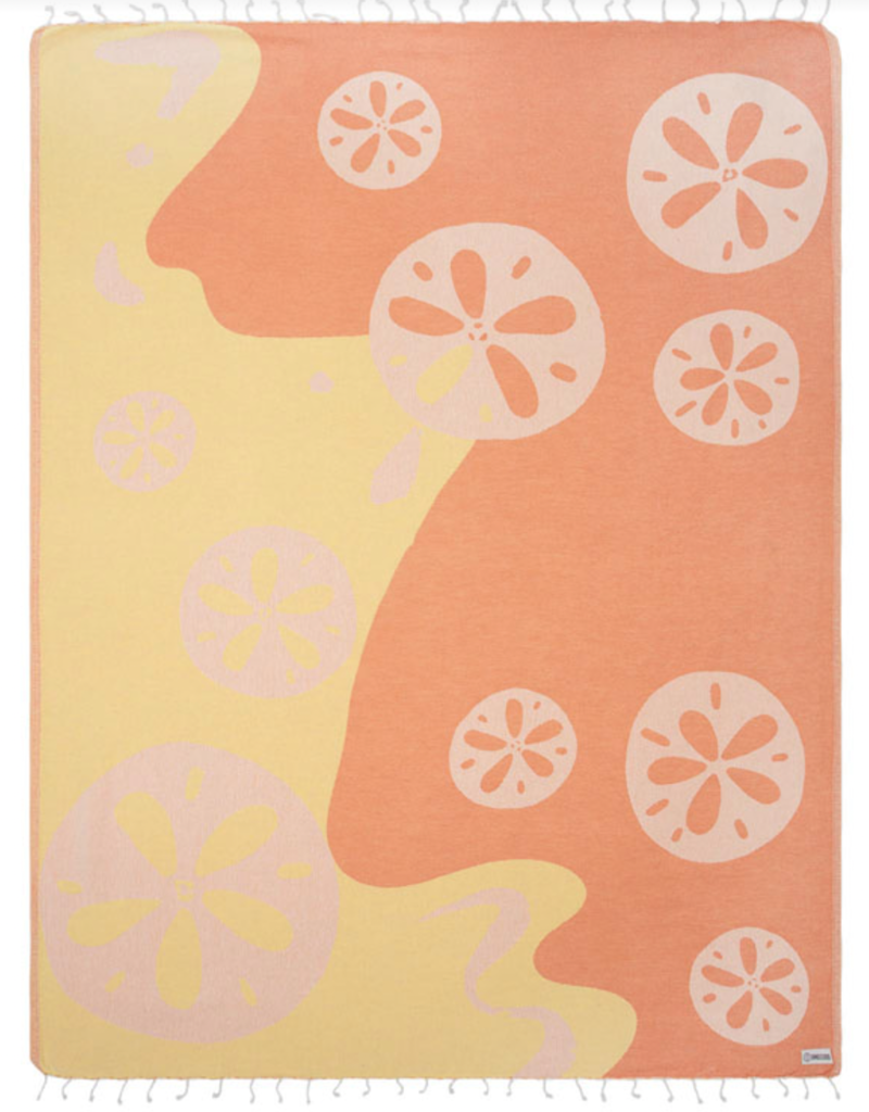 SAND CLOUD TURKISH COTTON TOWEL-SAND DOLLAR LG