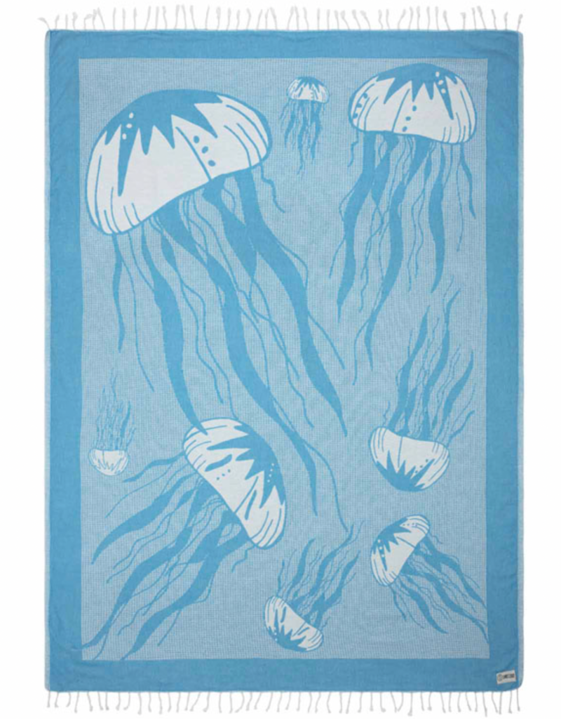 SAND CLOUD TURKISH COTTON TOWEL-JELLYFISH LG