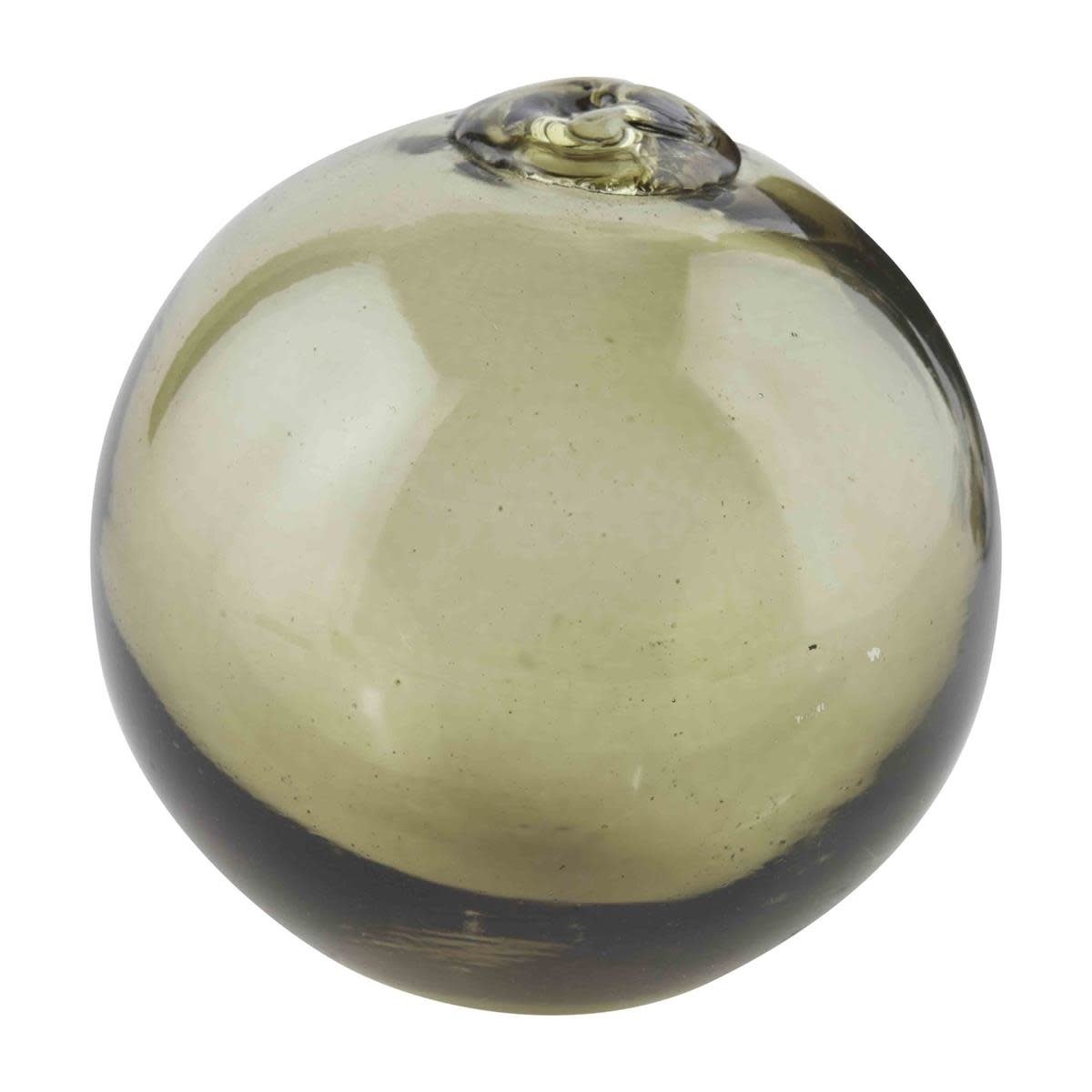 MUD PIE GREEN GLASS DECOR BALL