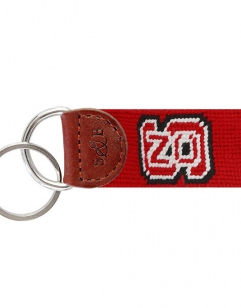 SMATHERS & BRANSON NC STATE NEEDLEPOINT KEY FOB