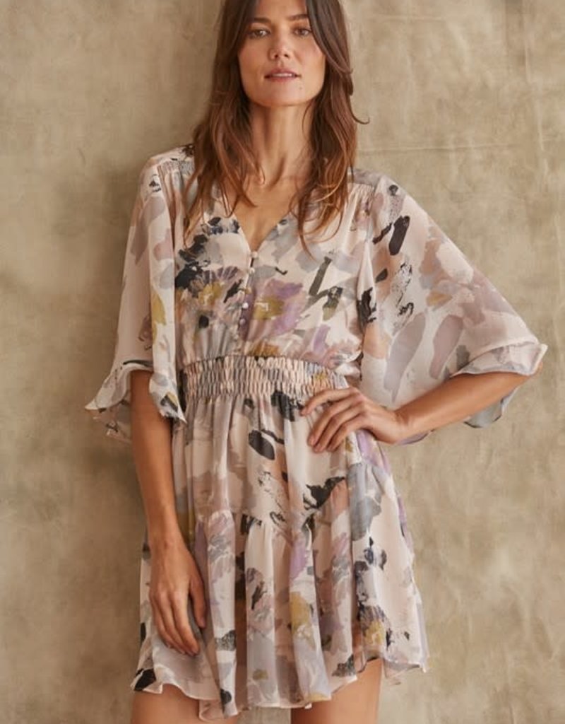 RHONA WATERCOLOR DRESS