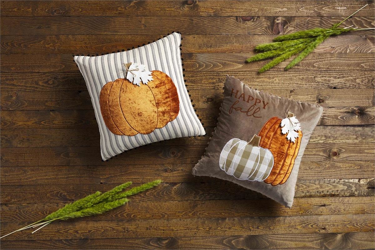 MUD PIE PUMPKIN VELVET PILLOWS