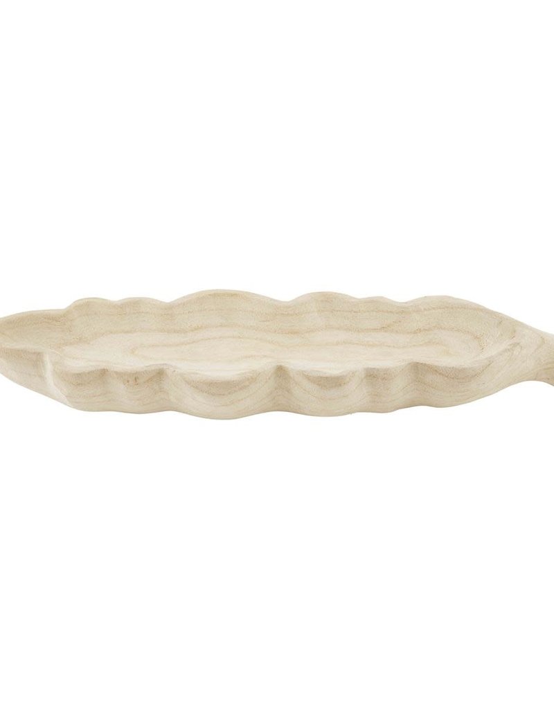 MUD PIE PAULOWNIA WOOD LEAF TRAY