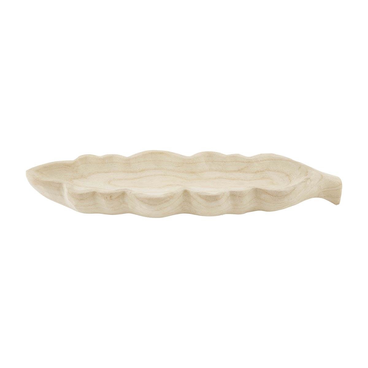 MUD PIE PAULOWNIA WOOD LEAF TRAY