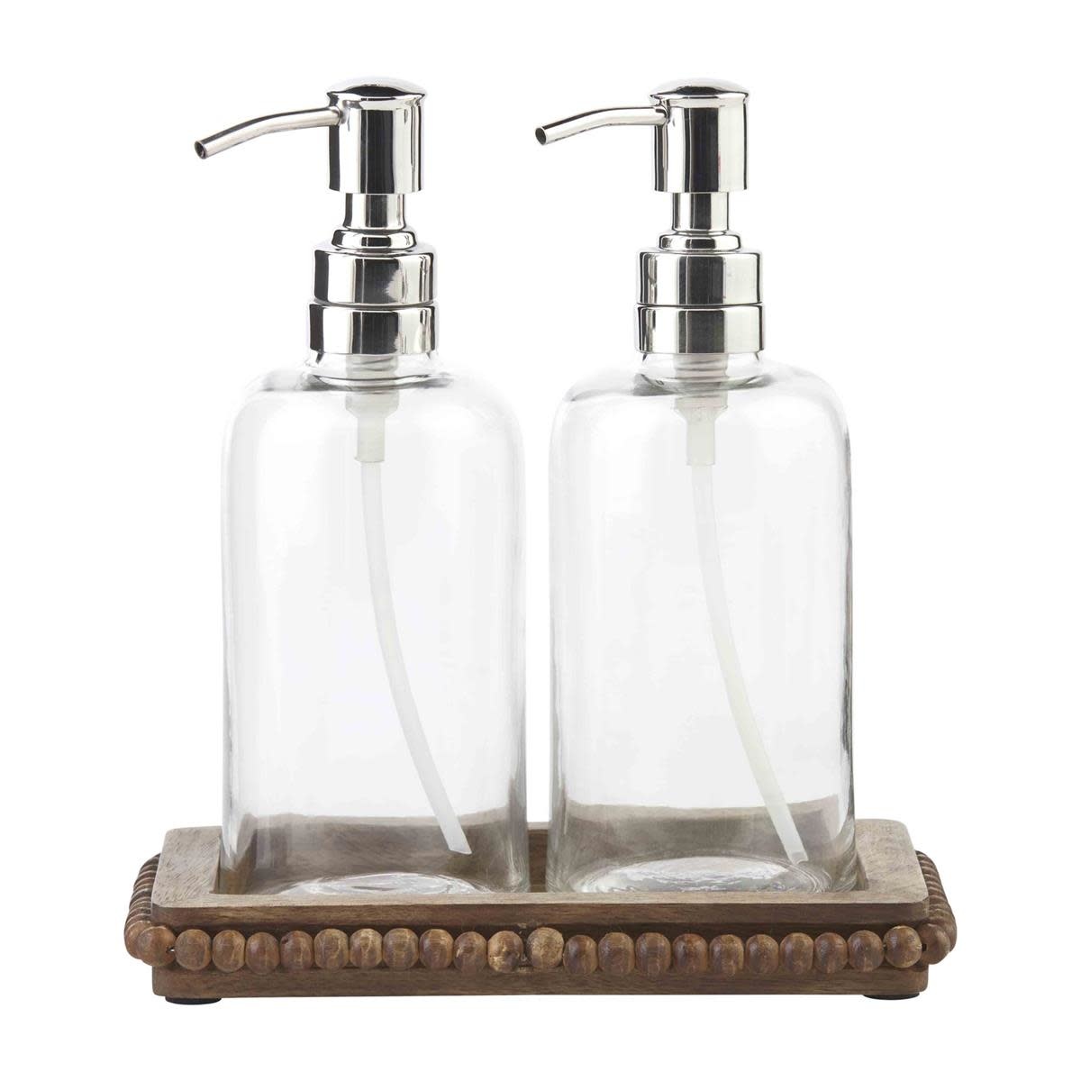 MUD PIE WOOD BEADED SOAP SET MUD PIE WOOD BEADED SOAP SET