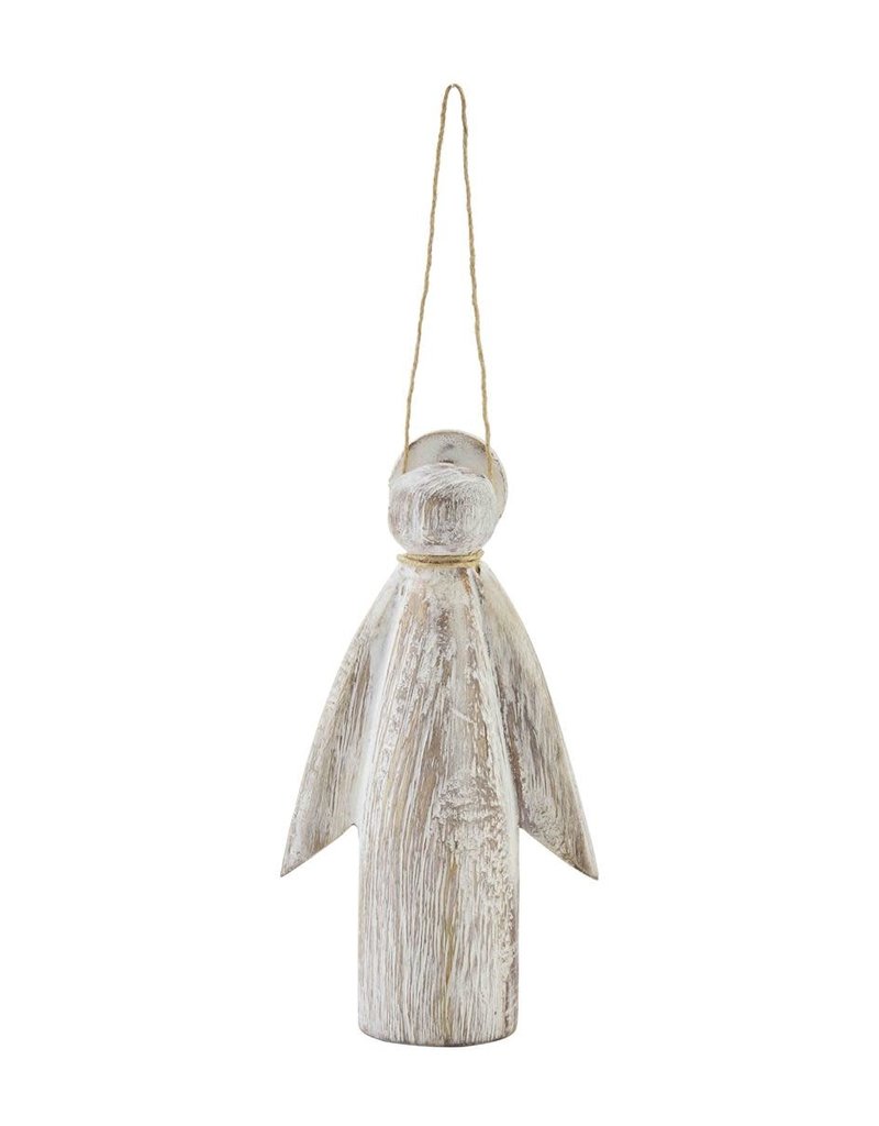 MUD PIE CARVED ANGEL ORNAMENT