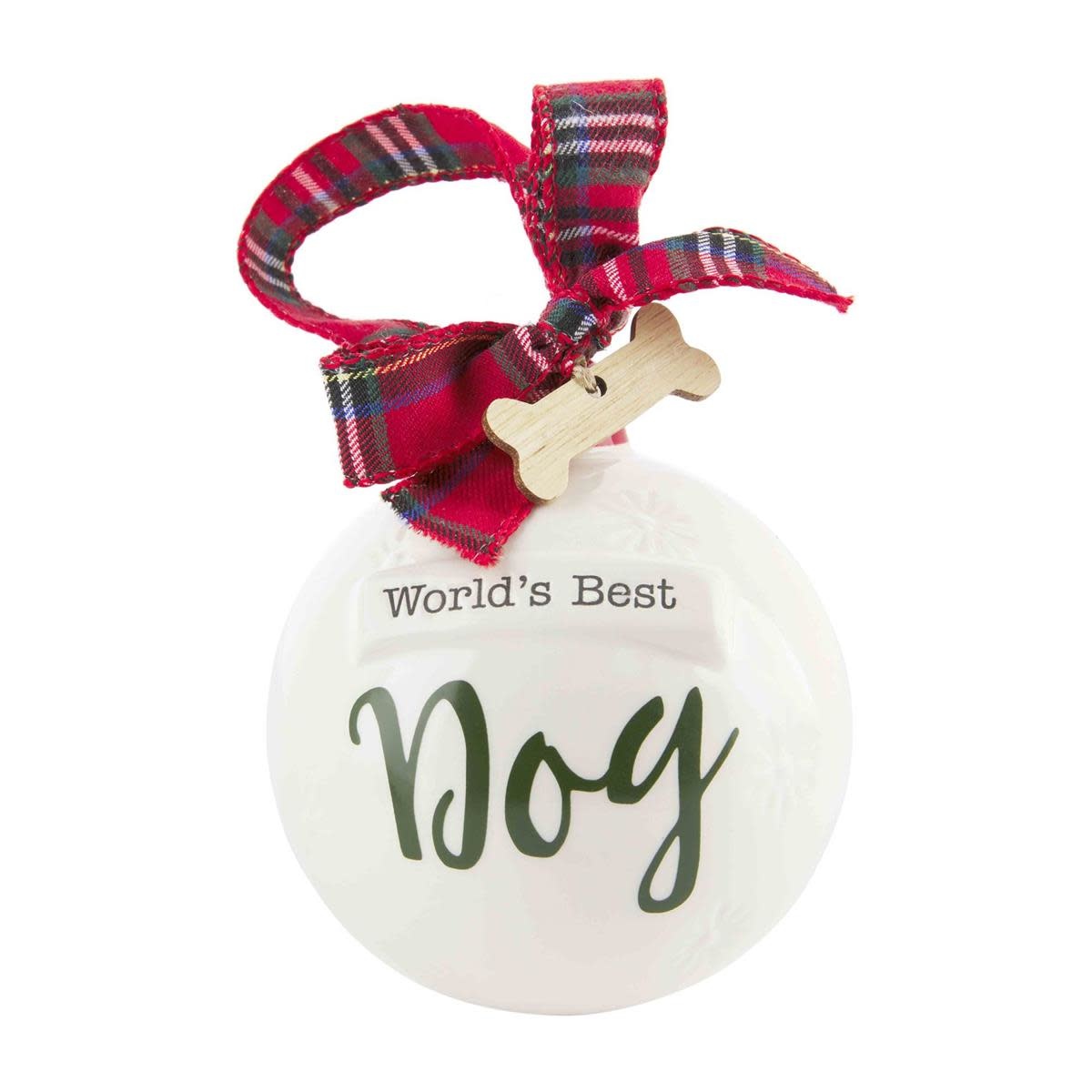 MUD PIE WORLD'S BEST DOG ORNAMENT