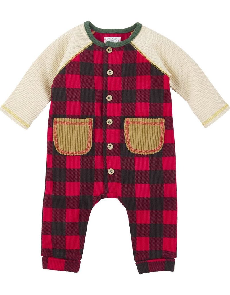 MUD PIE BUFFALO CHECK ONE-PIECE OUTFIT