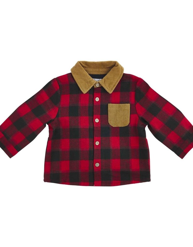 MUD PIE BUFFALO CHECK CORD SHACKET