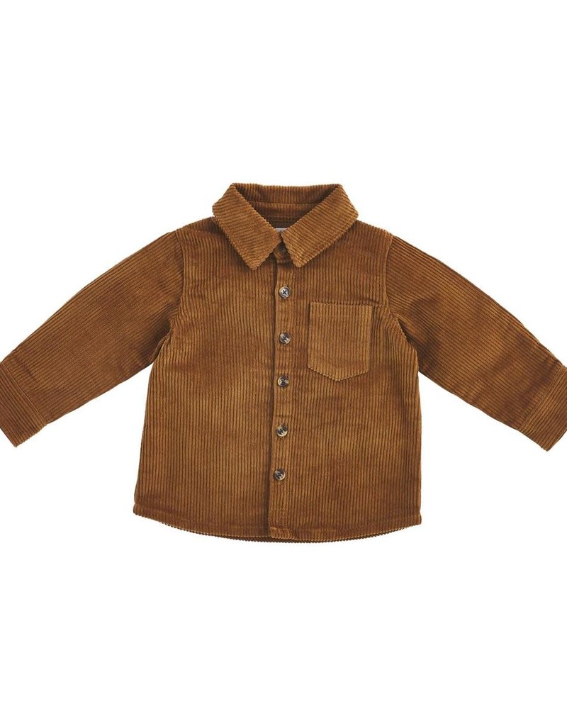 MUD PIE CARAMEL CORDUROY SHACKET