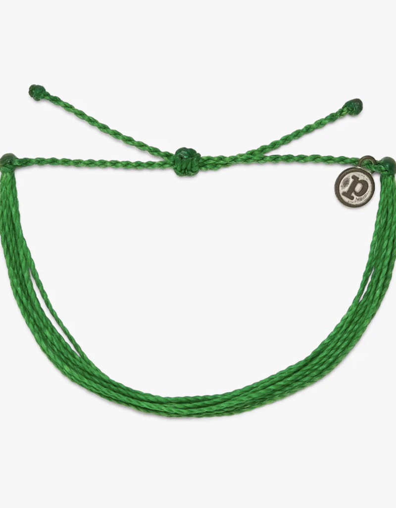 PURAVIDA BRIGHT SOLID BRACELET-DARK GREEN
