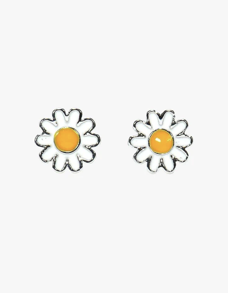 PURAVIDA DAISY STUD EARRINGS-SILVER