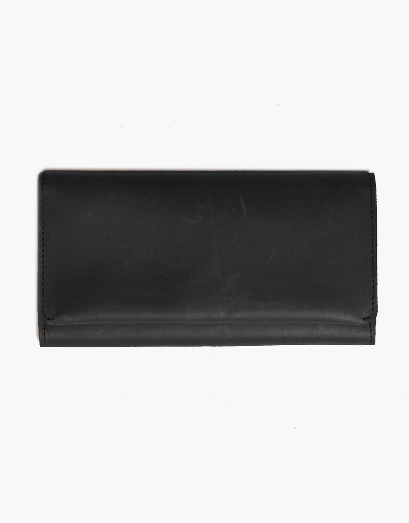 DEBRE LEATHER WALLET-BLACK