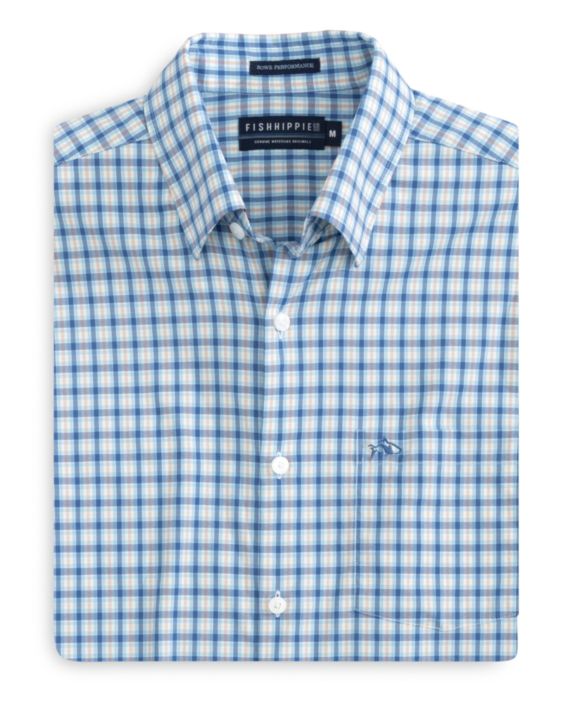 FISH HIPPIE ROWE PLAID PERFORMANCE BUTTONDOWN