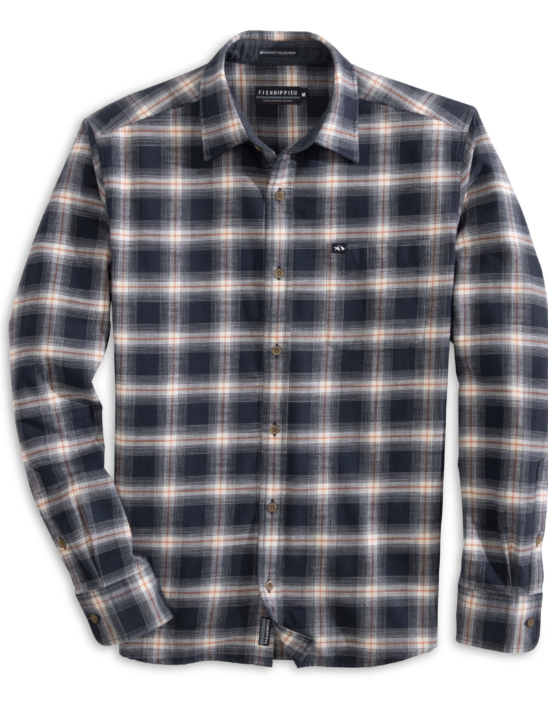 FISH HIPPIE BROADWATER RUMFRONT BRUSHED FLANNEL